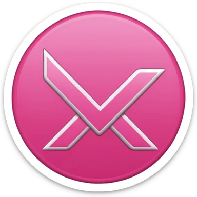 Pink check tick sticker