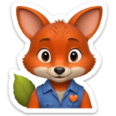 Nick Zootopia enamorado sticker