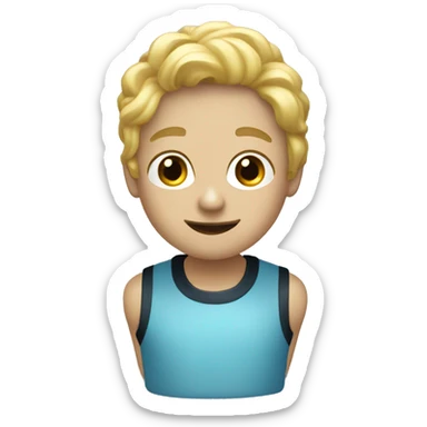 Light blue black berry sticker