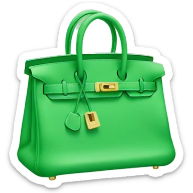 light green hermes birkin bag sticker