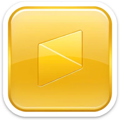 single yellow video play button on white square, minimal flat design, isolated, no text, no watermark --ar 1:1 --v 6
 sticker