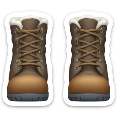 Winter boots sticker