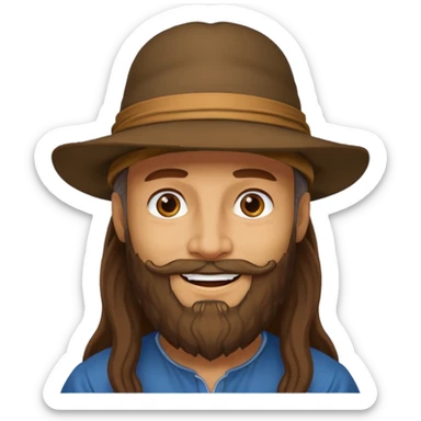 portrait of leonardo da vinci sticker