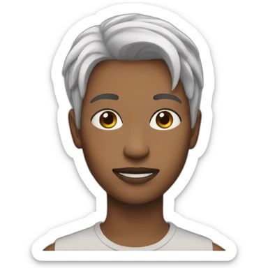 non-binary person sticker