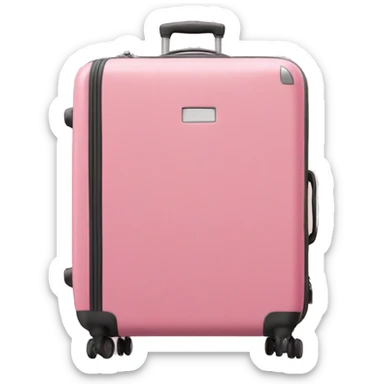 Pink beis luggage sticker