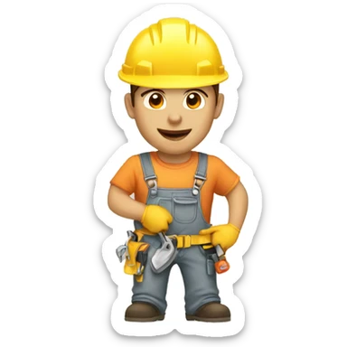 renovation work sticker