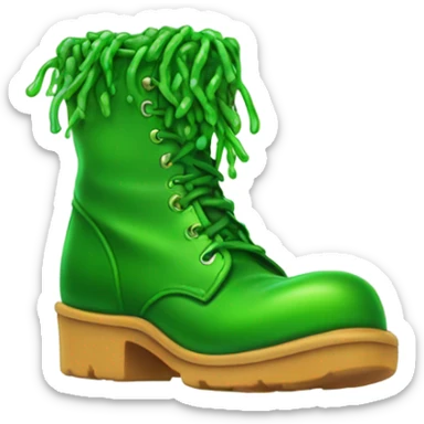 Boots filled with boogers sticker