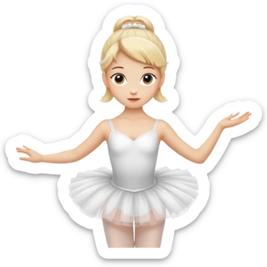 balerina blonde sticker