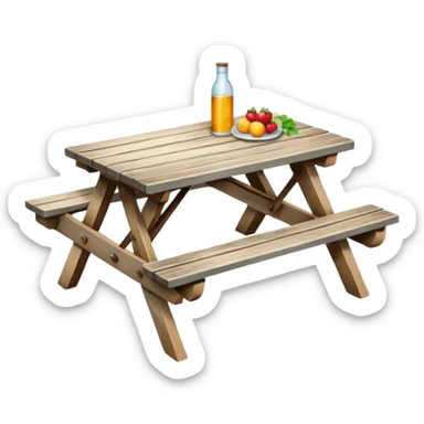 table of picnic sticker