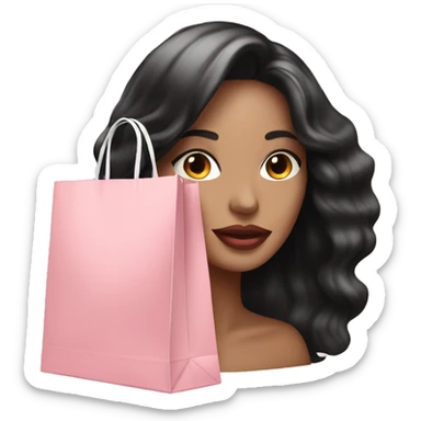 Light pink Sephora shopping bag sticker