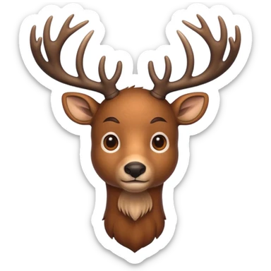 deer full  sticker