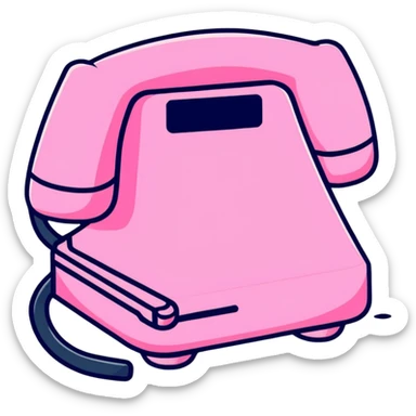 pink gothic phone sticker