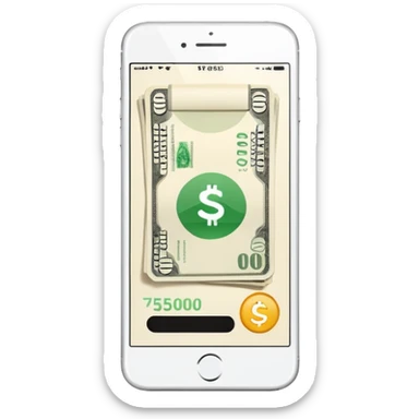 ACCEPTED PARTICIPATION METHODS — Mobile Wallet (white iphone with money app) sticker