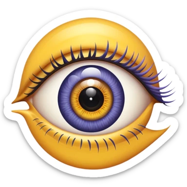 ⚠️ with an eye in it sticker