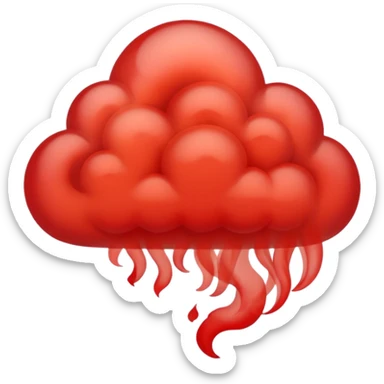 red smoke swirl   sticker