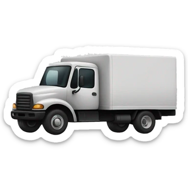 black delivery truck sticker