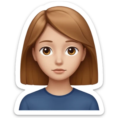 Person faced away looking behind them sticker