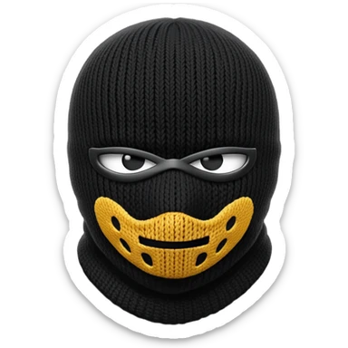 Ski mask emoji  sticker