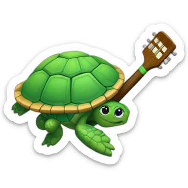 Tortuga jugando pádel sticker