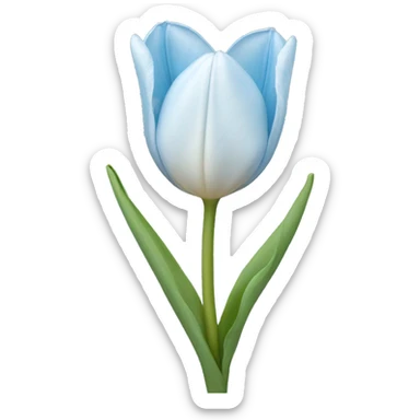 light blue tulip sticker