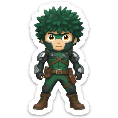 Vigilante Deku sticker