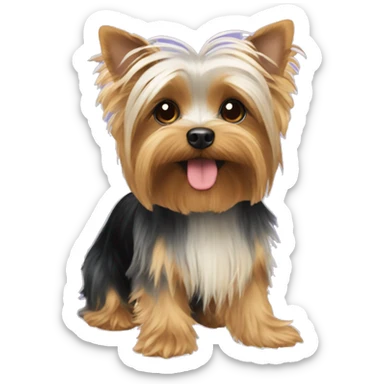 Parti yorkie sticker