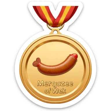 Merguez of the week medal sticker