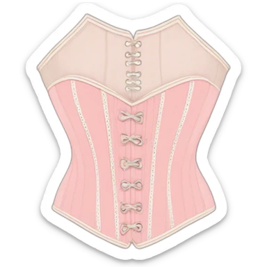 Vintage pink pastel corset sticker