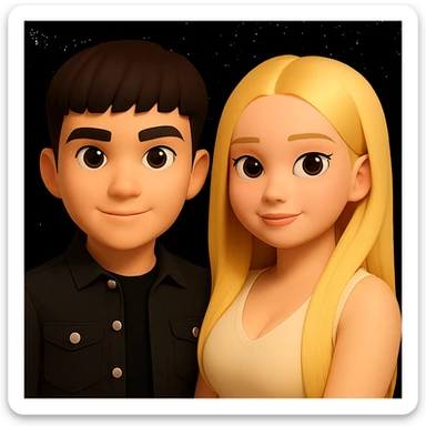 Edit only the lower right part of the image: make the upper body of the girl slightly more voluminous, do not touch other pixels, keep the original style and proportions intact. sticker