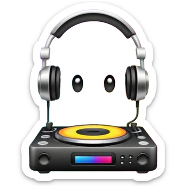 Dj light sticker