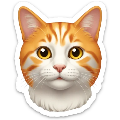 orange-cat sticker