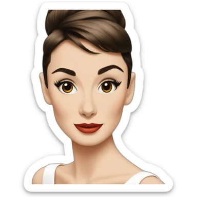 Audrey hepburn sticker