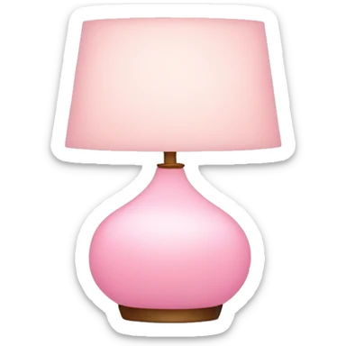 Soft pink lamp sticker