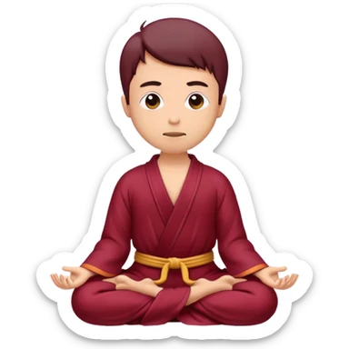 meditation Burgundy sticker