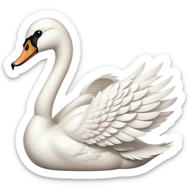 Swan sticker