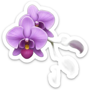 Orchidea that looks like it came from the Avatar movie sticker