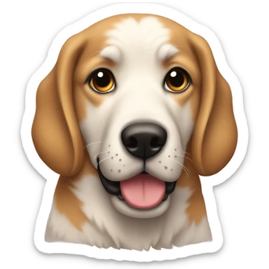 Perro cansado sticker