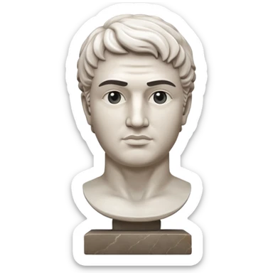 fais une statue grecque homme sticker
