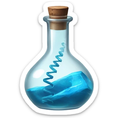 Vial with blue double helix inside from resident evil  sticker