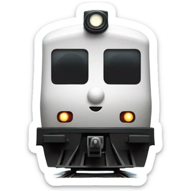 A electric locomotive (With little Kirby eyes on the front of the train) sticker