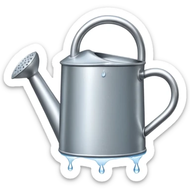 watering can with water coming from it sticker