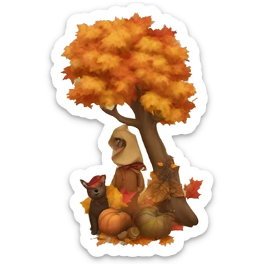Autumn sticker