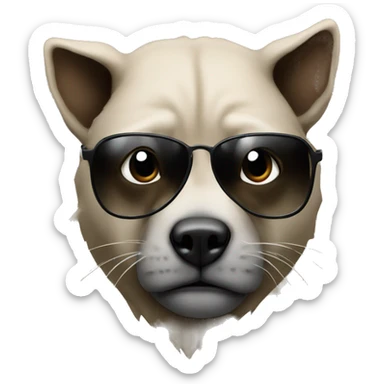 Gangsta animal sticker