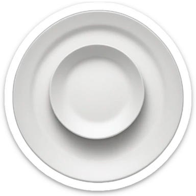 a empty plate with divided in 3 sticker
