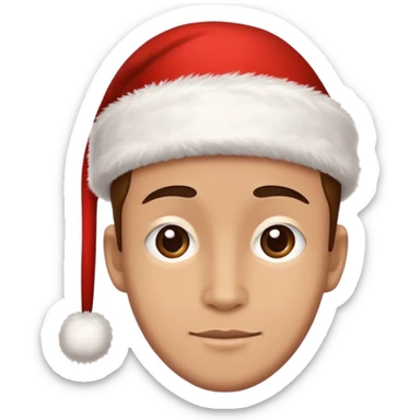 Lamine yamal with a christmas hat sticker