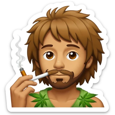 Shaggy smoking weed sticker
