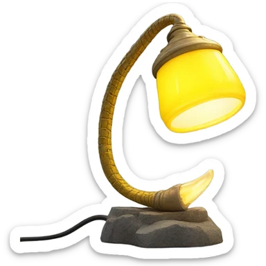 "cobra yellow light" in lamp glass support stone sticker