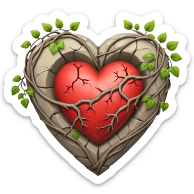 The Bound Heart sticker