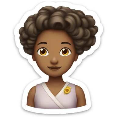 Menina de pela clara e ruiva sticker