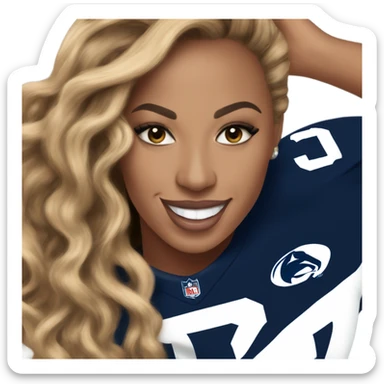 beyoncé penn state jersey sticker